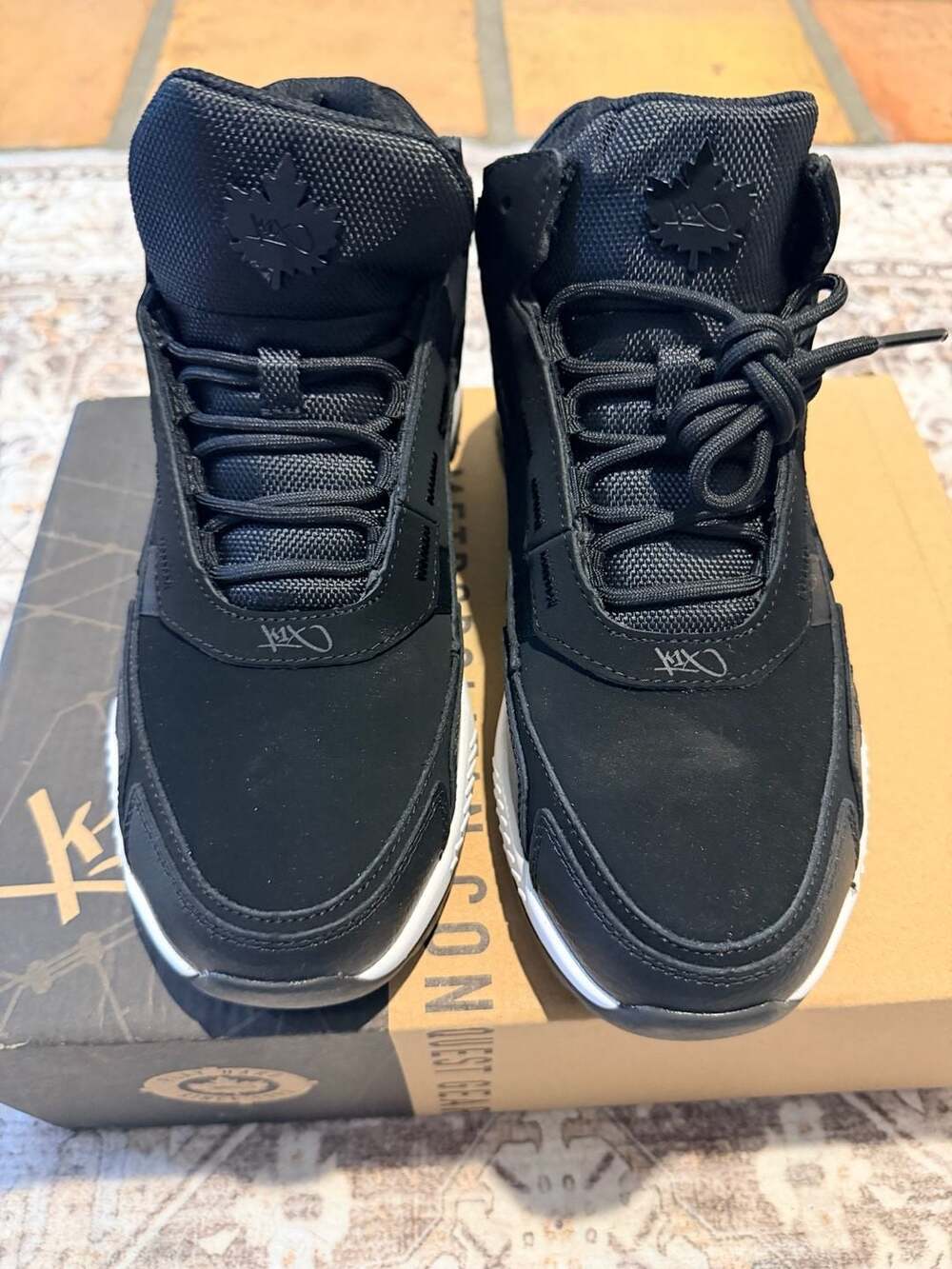 K1X Metropolitan Conquest Gear Black Sneakers Size 8.5 Canadian Brand - Picture 2 of 12